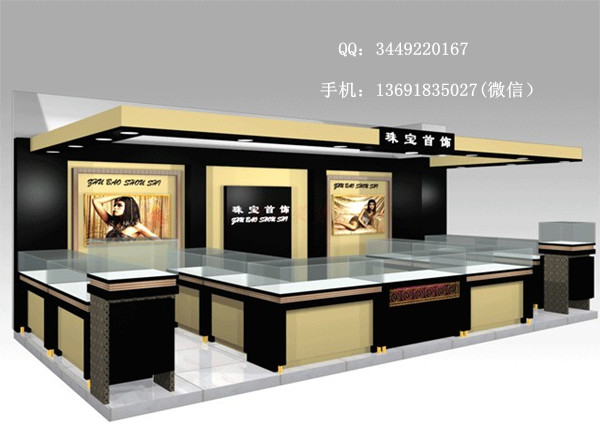 深圳市2016新款不锈钢拉丝珠宝展示柜厂家