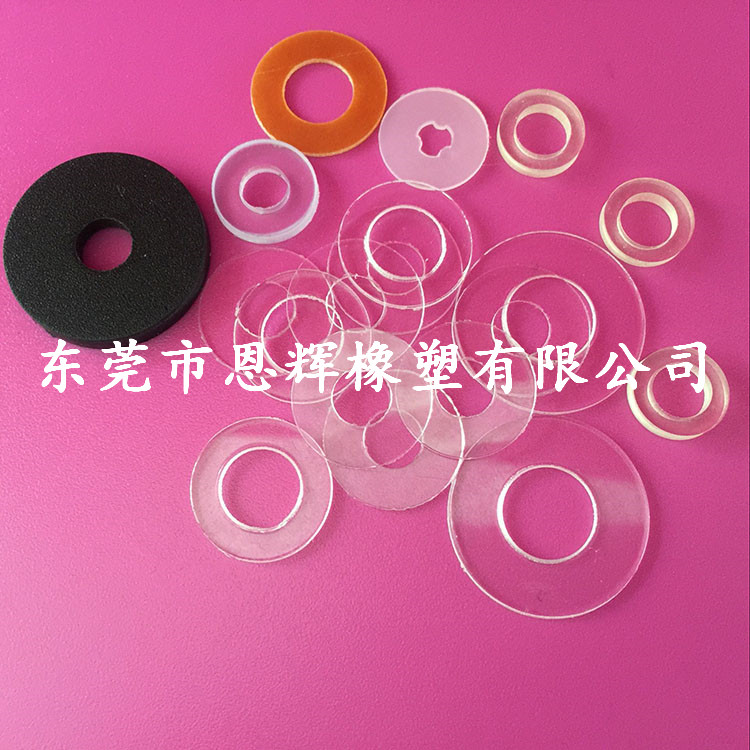 专业生产塑胶垫片圆形PC垫圈塑料绝缘垫片耐高温垫圈图片