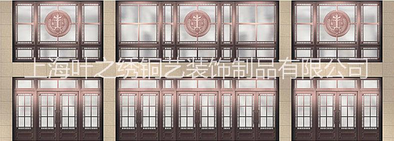 哈尔滨别墅铜门厂家，酒店玻璃铜门会所自动旋转铜门加工定制