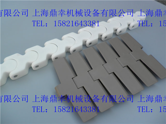 上海POM转弯直行塑料链板平顶链生产企业