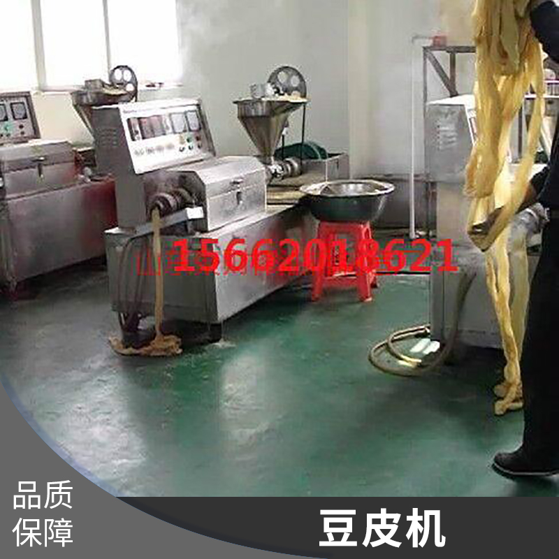 江苏徐州豆制品机械 聚财牌豆皮机大豆蛋白挤出机生产厂家