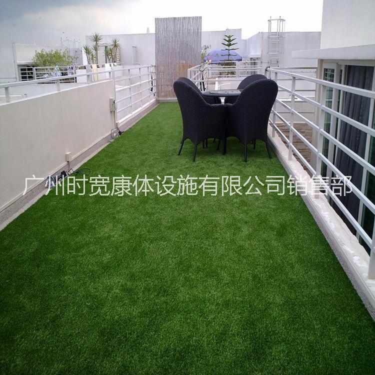 广州时宽网丝人造草坪，耐晒高密度军绿色人工草皮厂家批发，1公分环保塑料假草淘金草
