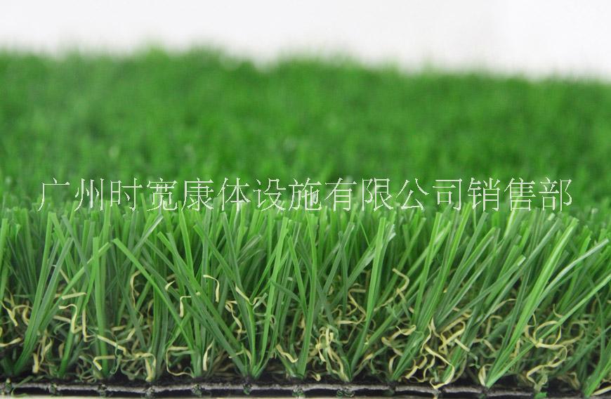 广东厂家批发畅销四色春草天台人工草皮，曲直PE环保安全景观绿化人造草