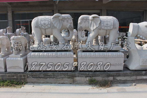 泉州市石雕大象工艺品厂家