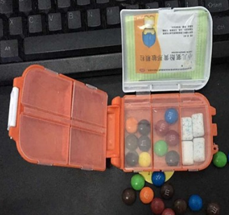 厂家直销 日本三段药盒 便携药盒备忘药盒 可折叠小药盒零件盒