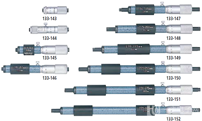 三丰内径千分尺133-151Mitutoyo/三丰133-151接杆式千分尺图片