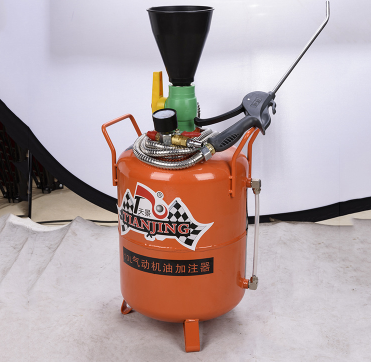 热销新款优质10L按压加注机桶状气动机油加注器注油器