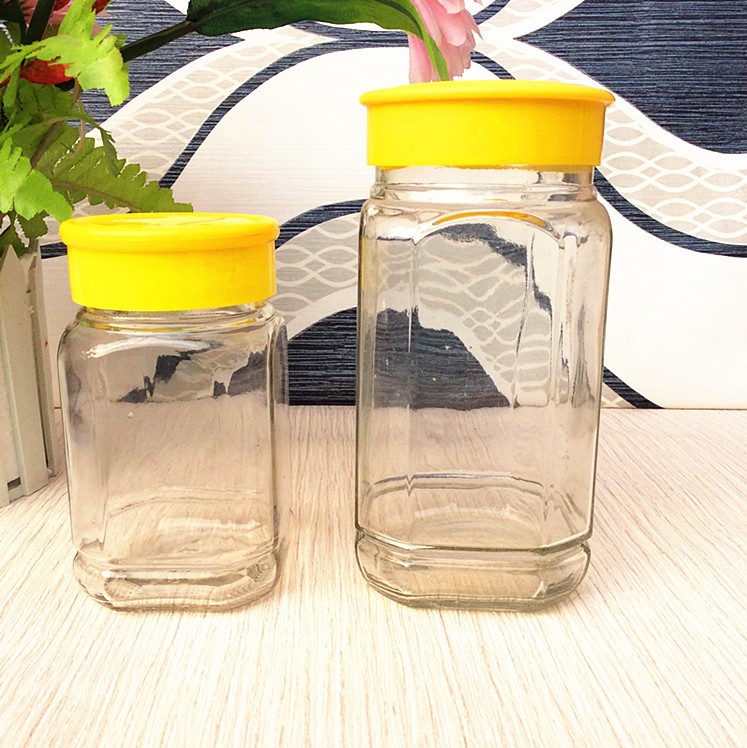 徐州玻璃制品 八角蜂蜜瓶 蜂蜜瓶500g玻璃瓶 蜂蜜果酱包装瓶 定制 蜂蜜果酱瓶
