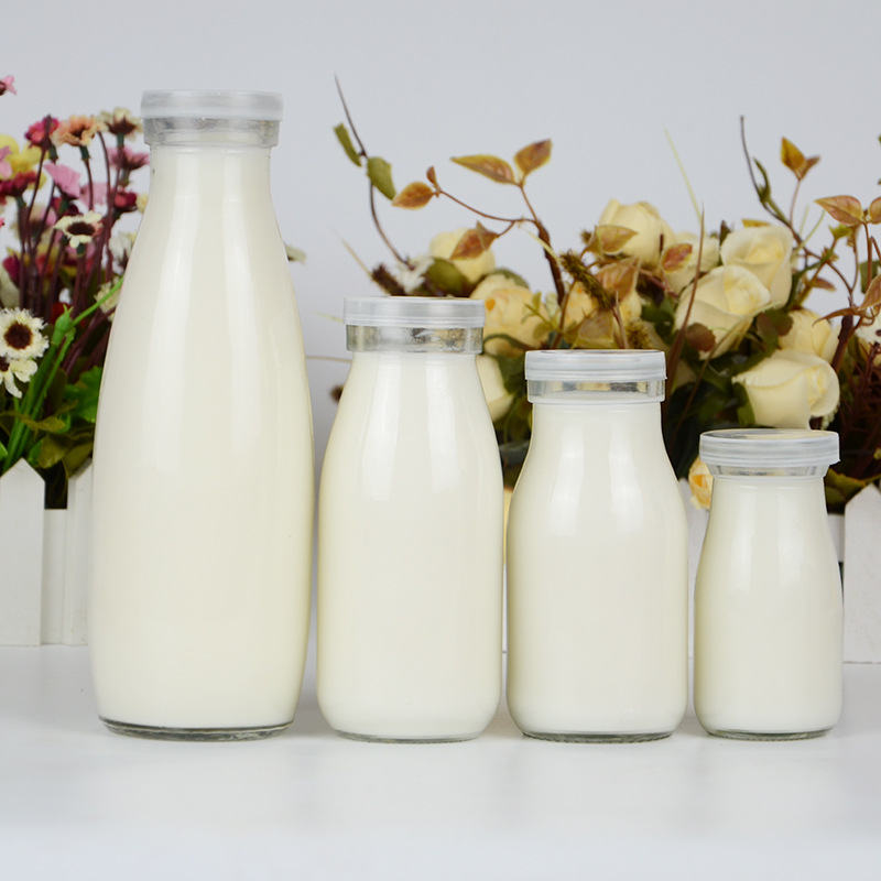 现货批发牛奶瓶 酸奶瓶奶吧专用200ml -500ml密封玻璃瓶图片