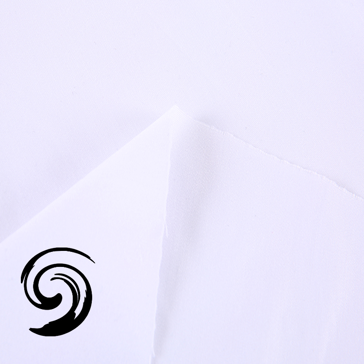 厂家直销 热销白色天然环保抗皱竹纤维衬衣新型面料 T26-1250 白色环保竹纤维衬衣面料1250