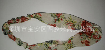 2016广东儿童流行花边刺绣款头带，头饰，发带，发圈