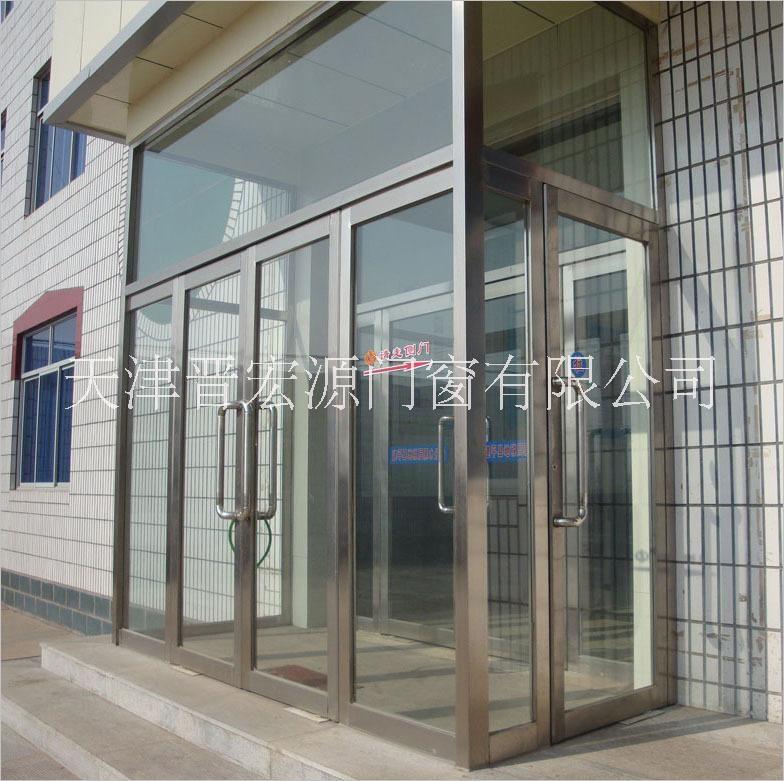 天津安装玻璃门 钢化玻璃门定做 维修地弹簧玻璃门 安装玻璃门门禁系统