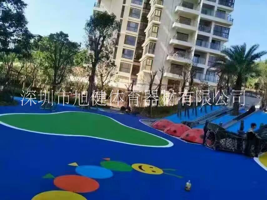 深圳市彩色EPDM塑胶地面厂家东莞运动场地弹性地胶 幼儿园 彩色EPDM塑胶地面