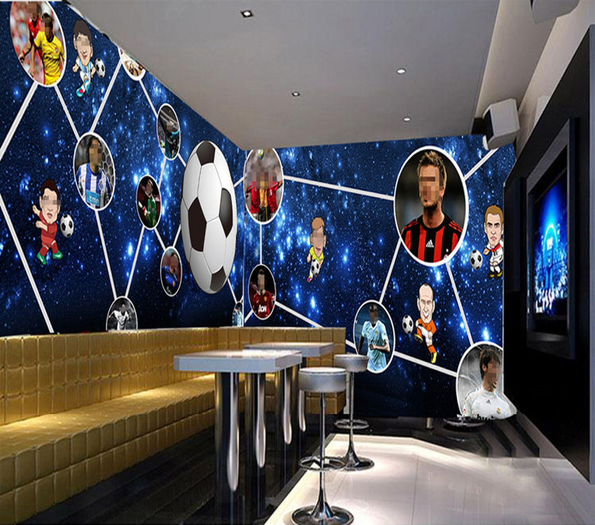 定制酒店KTV酒吧主题背景墙壁画  3D壁纸无缝墙布批发