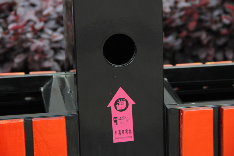 户外垃圾桶钢木垃圾桶分类果皮箱广州易居批发定制户外垃圾桶钢木垃圾桶分类果皮箱垃圾桶