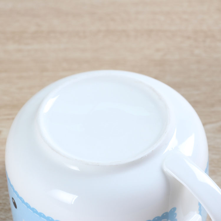 5寸面杯 真空盖保鲜面杯 直身陶瓷泡面杯  可印制LOGO