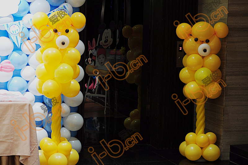 新都宝宝百日宴策划气球装饰布置满月酒生日派对