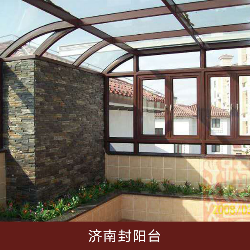 济南封阳台现代简约断桥铝玻璃阳光房方管型材封露台阳台房图片