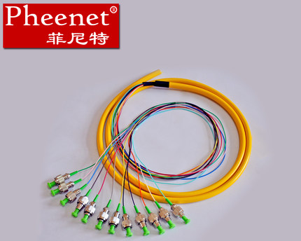 Pheenet菲尼特FCAPC12芯1.5米单模束状尾纤光缆跳线电信级尾纤跳线图片