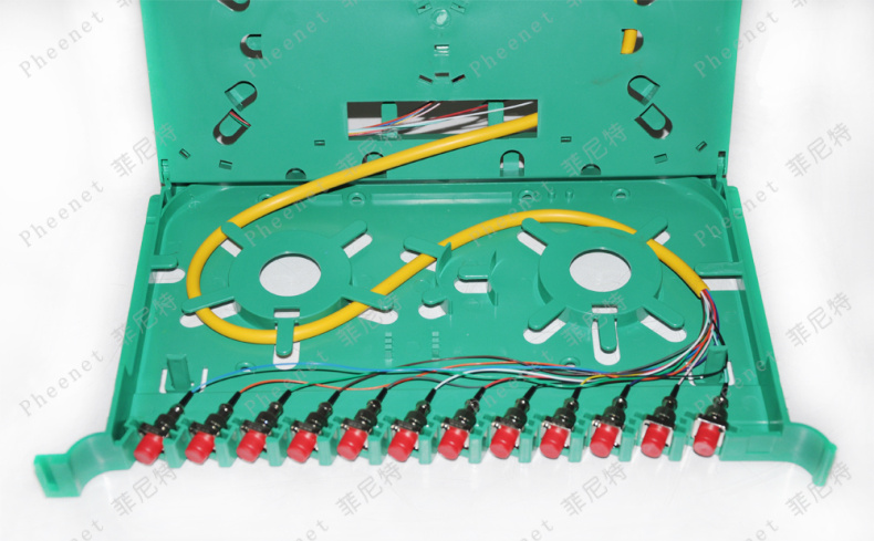 Pheenet菲尼特 72芯ODF光纤配线箱架满配FC单模单元体熔纤盘 配线架