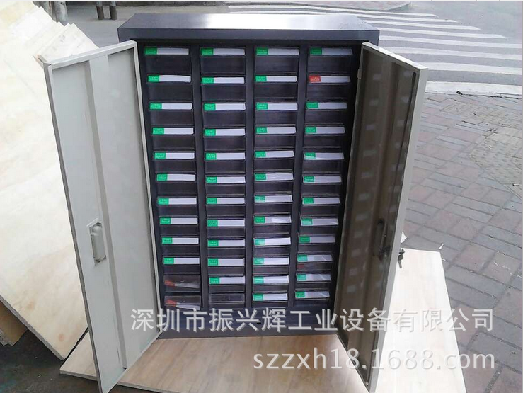 深圳热销款48抽带门零件柜 元件柜 样品柜 螺丝整理柜图片