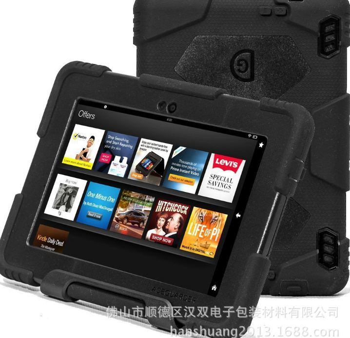 厂家批发 Kindle Fire HDX 7.9 防摔防跌防雨三防硅胶保护套