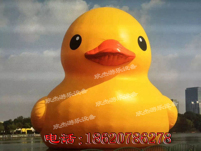 香港大黄鸭，水上闭气大黄鸭，充气大黄鸭气模图片