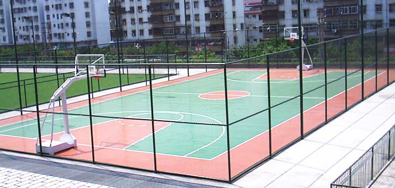天津篮球场地胶安装公司|塑胶地面铺设|硅pu塑胶地坪漆施工