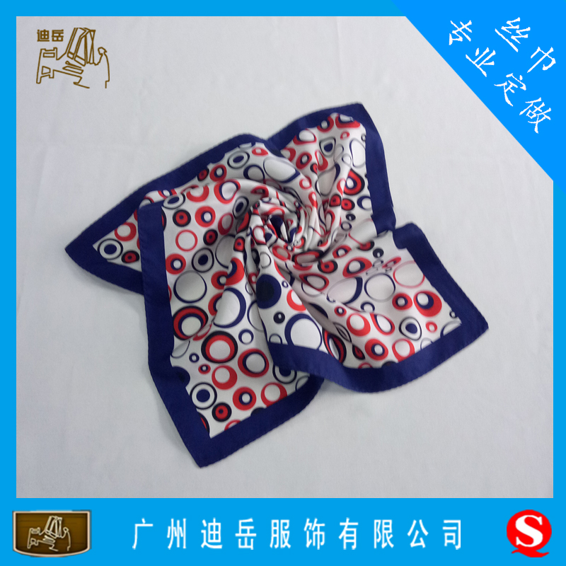 广州丝巾厂广州品牌丝巾订做涤纶小方巾图片