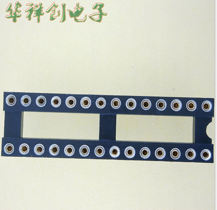 2.54圆孔IC座 28P测试座 双排圆孔 圆孔IC　 测试座