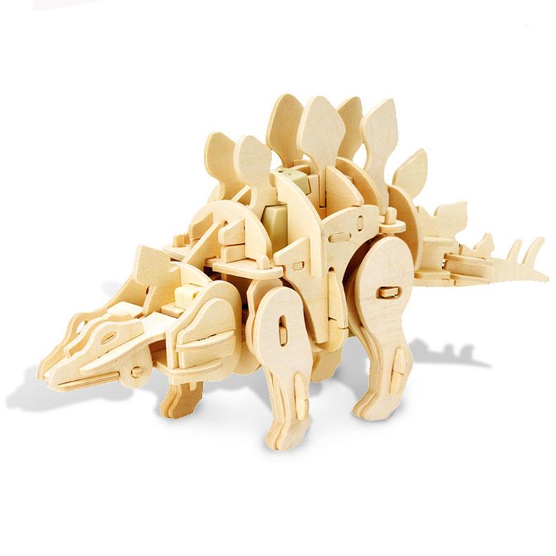 3D立体木制恐龙模型批发