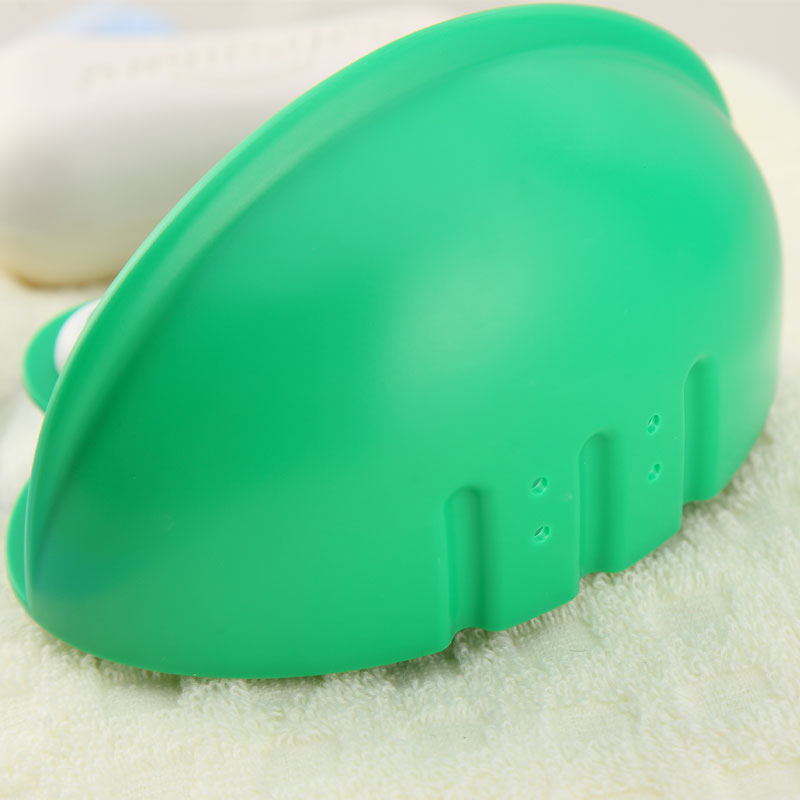创意环保塑料浴室沥水肥皂盒 青蛙香皂架 强力吸盘可爱卡通香皂盒