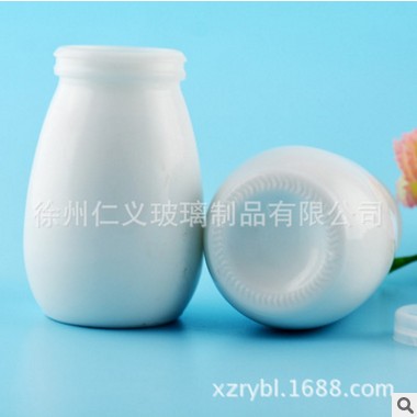 厂家直销白瓷酸奶瓶 老北京酸奶瓶 果冻创意杯子 可定制加工