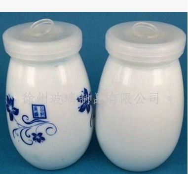 厂家直销白瓷酸奶瓶 老北京酸奶瓶 果冻创意杯子 可定制加工图片