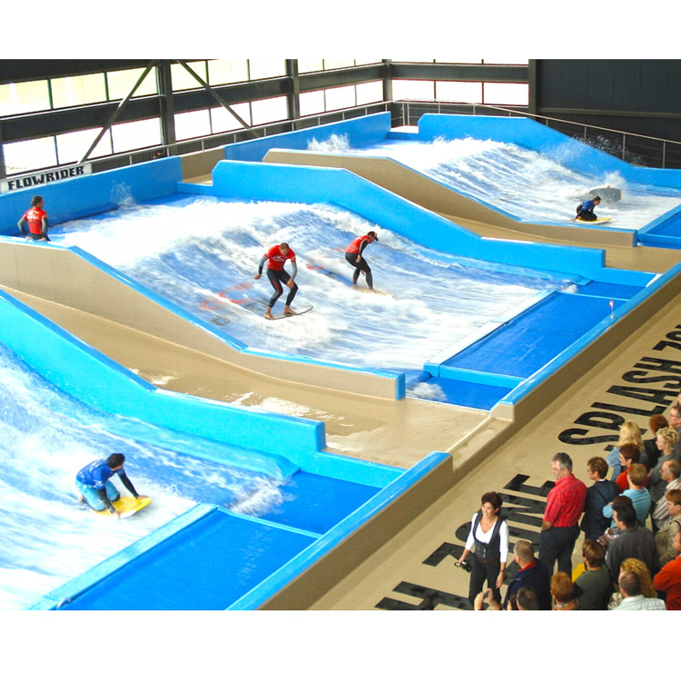供应大型水上乐园设备 水上游乐水滑梯 玻璃钢厂家定制 滑板冲浪