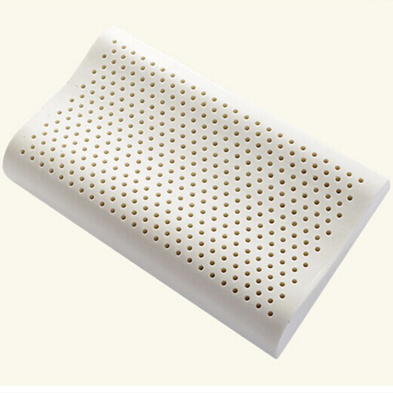 厂家直销乳胶曲线枕泰国进口原料乳胶枕乳胶保健护颈枕图片