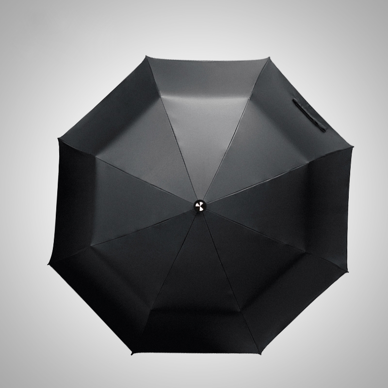 1把可以救命的晴雨伞 三折黑胶广告自动伞 高档防晒全自动雨伞