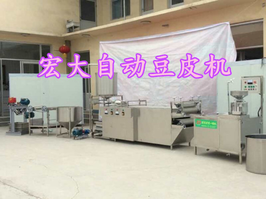 青岛全自动豆皮机设备 宏大豆皮机生产线设备 豆皮机哪里有卖的