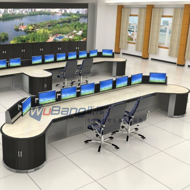广州伍邦专业定制调度主控桌 指挥中心工作台 监控值班台出图出设计