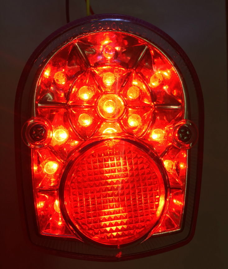 摩托车改装LED后尾灯 刹车灯 牌照灯