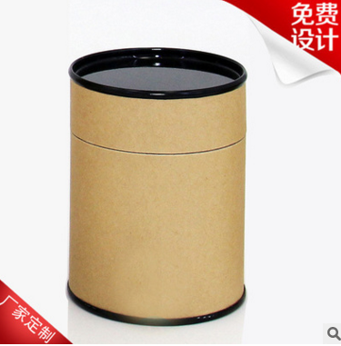 厂家专业定做环保纸茶叶包装礼盒牛皮纸茶叶罐通用茶叶桶可定制印刷图片
