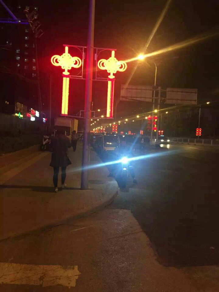供应贵州市政街道亮化工程LED中国结图片