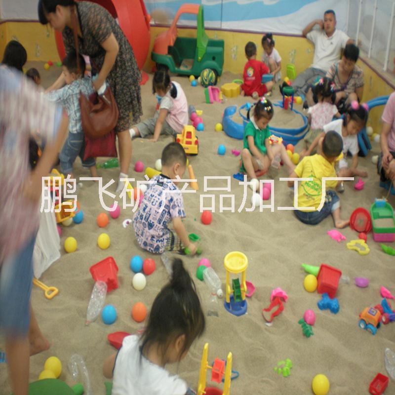 儿童娱乐砂 游乐场人造沙滩用白沙