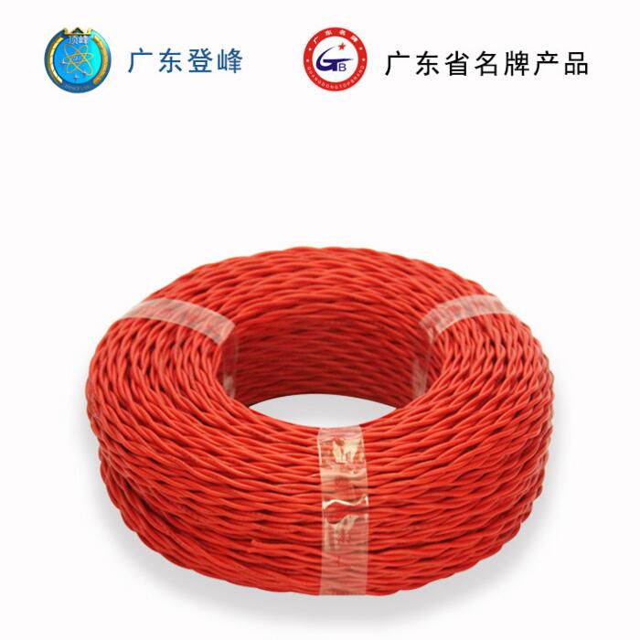 广东登峰同轴电缆厂家RVS2×0.75平方电线铜芯双绞线同轴电缆厂家专业生产 电线电缆厂家