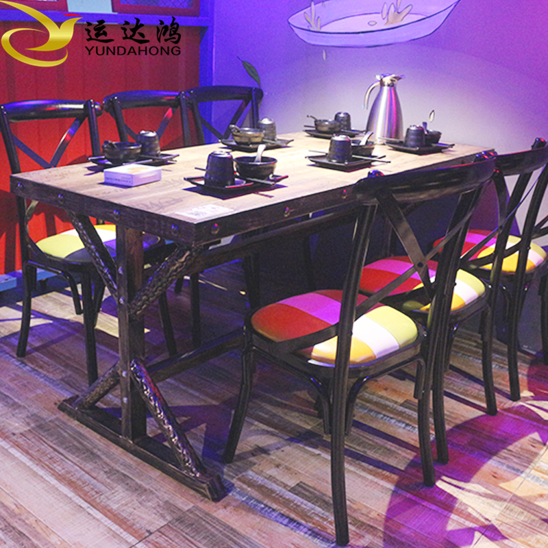美式铁艺餐桌 美式铁艺餐桌价格 美式家具批发 美式铁艺餐桌椅工厂