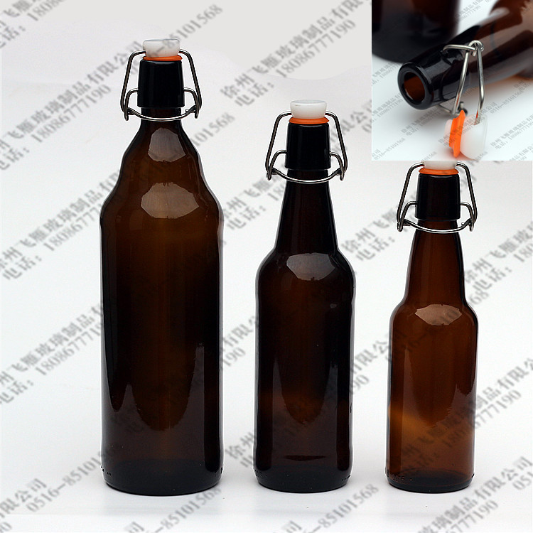 供应330ml棕色玻璃啤酒瓶酵素瓶徐州瑞泰玻璃制品有限公司批发图片