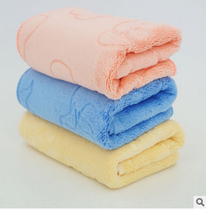 广东柏顿超细纤维压花儿童毛巾厂家批发直销纯棉毛巾产地超市货源