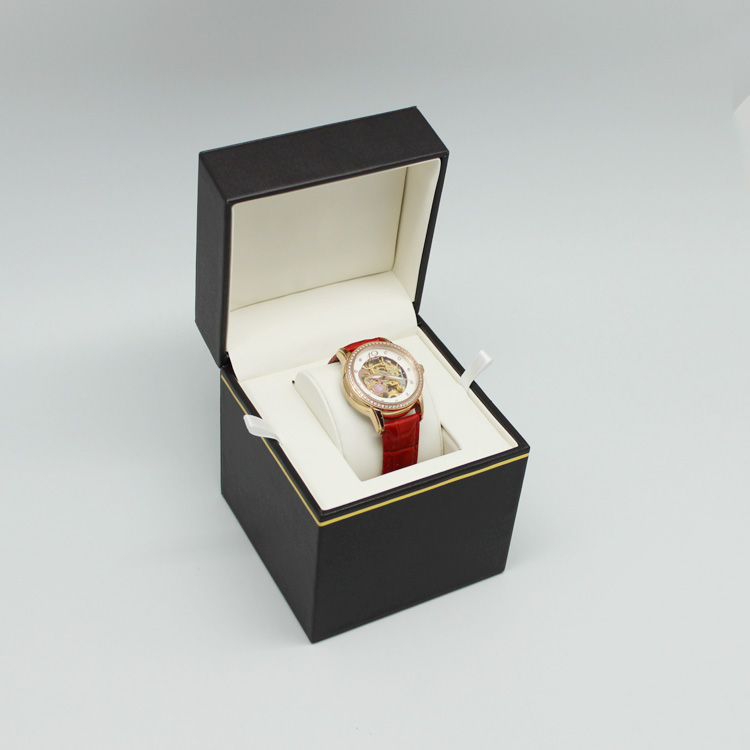 深圳市精品黑色翻盖手表盒厂家精品翻盖手表盒 精品黑色翻盖手表盒