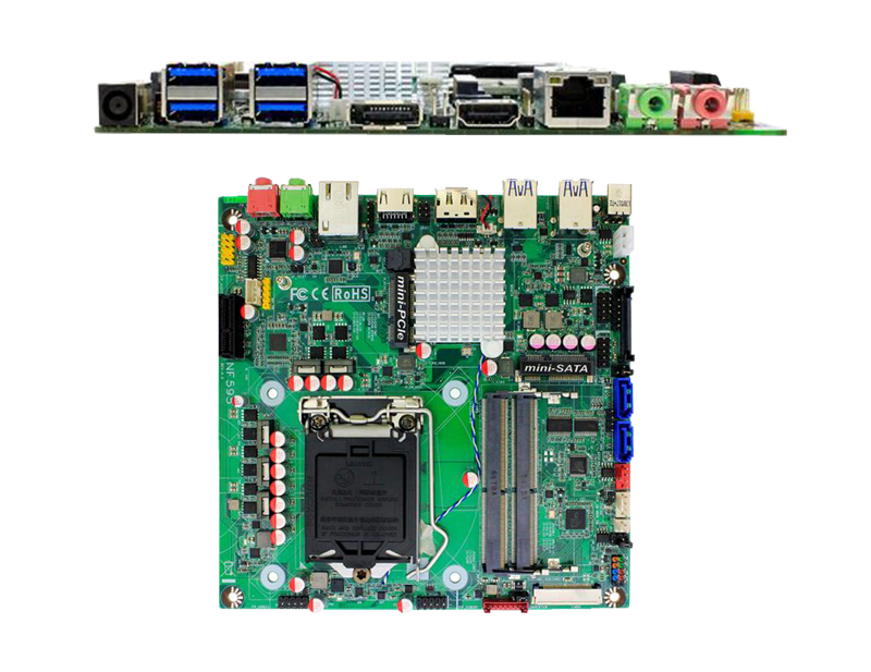 10串口3个mini-pcie主板LGA1151工控主板H110/B150/Q170ITX主板图片