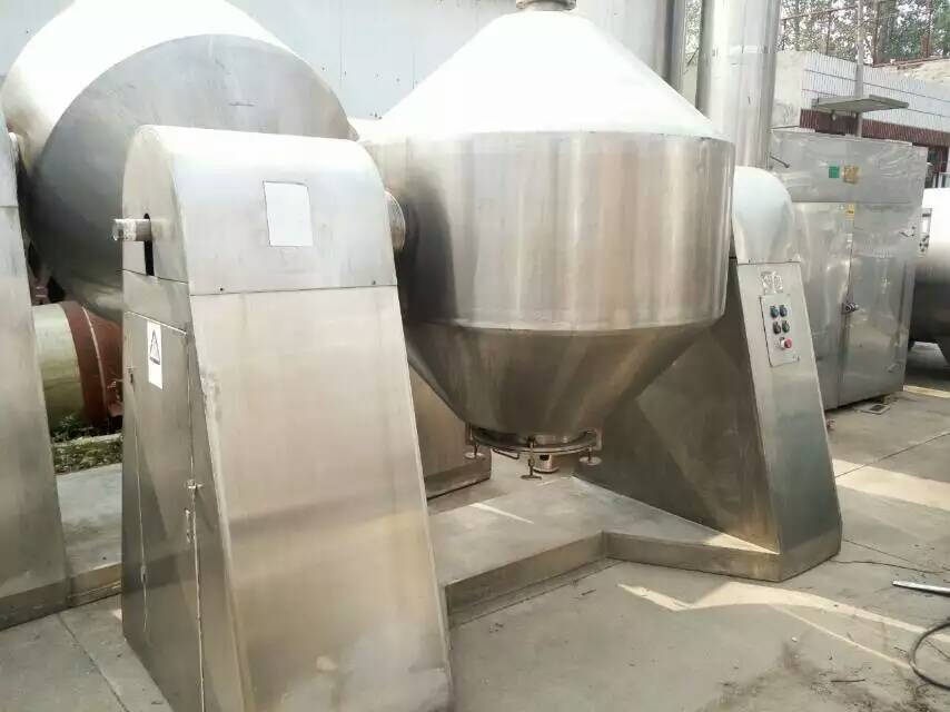 济宁市双锥真空干燥机厂家处理 二手不锈钢双锥真空干燥机